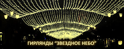 Гирлянда навес "Звездное небо" морозостойкая. Постоянное свечение. 