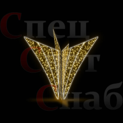 Светодиодная стела "Факел" 2,1 м Теплая Белая