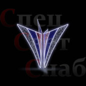 Светодиодная стела "Факел" 2,1 м Триколор