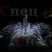Уличный светодиодный фонтан "Симфония-2" белый
