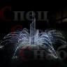 Уличный светодиодный фонтан "Симфония-2" белый большой