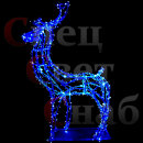Новогоднее освещение "Северный олень" Синий 