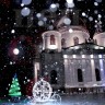 Светодиодная фигура Карета Золотистая 3 х 2 м