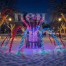 Световой Фонтан "Парад" 3х4 м уличное украшение для города